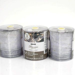 NWT Amscan Shimmer LED lights - ribbon -  3 rolls